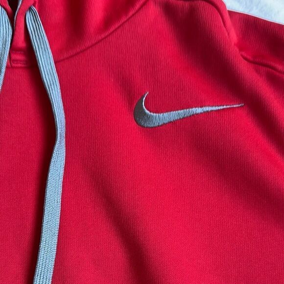 Nike Men's Red Hoodie Sweater - Picture 2 of 5